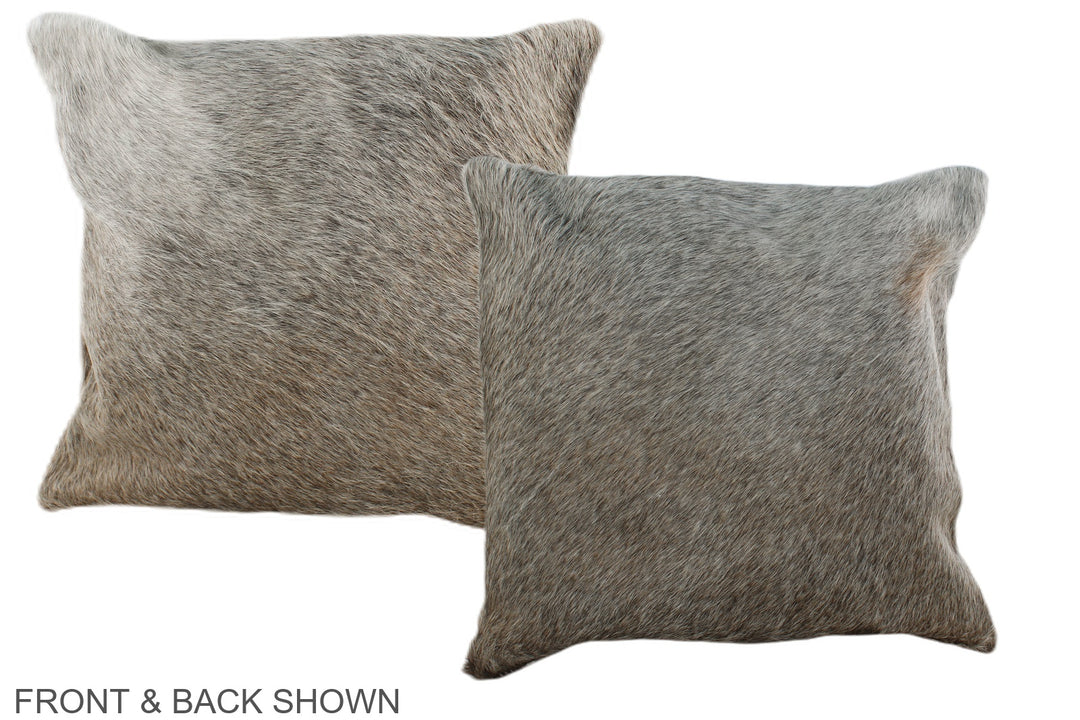 Grey 16"x16" Brazilian Cowhide Pillow #A35850 by Hudson Hides