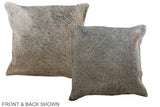 Grey 16"x16" Brazilian Cowhide Pillow #A35850 by Hudson Hides