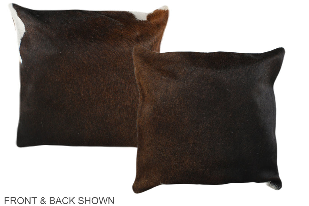 Chocolate 16"x16" Brazilian Cowhide Pillow #A35857 by Hudson Hides