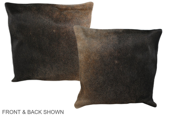 Chocolate 16"x16" Brazilian Cowhide Pillow #A35860 by Hudson Hides