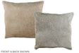Grey 16"x16" Brazilian Cowhide Pillow #A35861 by Hudson Hides