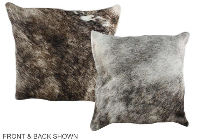 Grey 16"x16" Brazilian Cowhide Pillow #A35880 by Hudson Hides