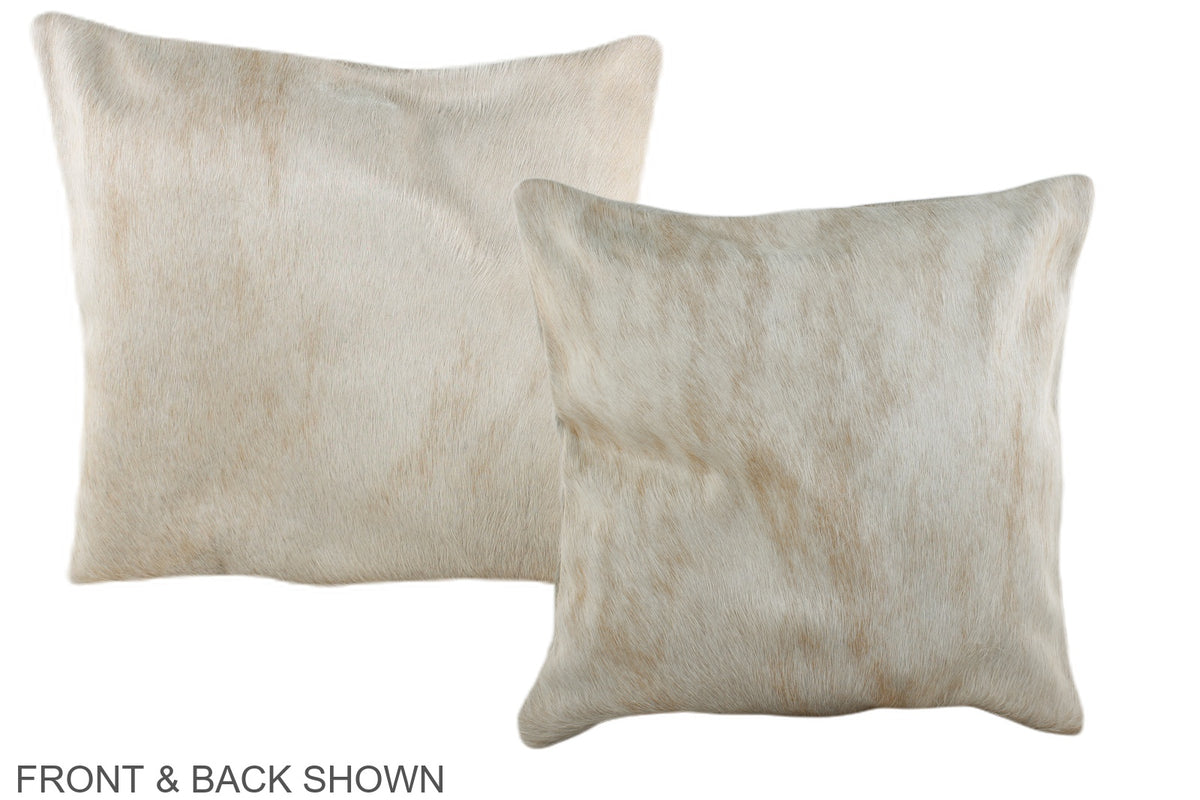 Champagne Cowhide Pillow #A35882