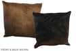 Chocolate 16"x16" Brazilian Cowhide Pillow #A35883 by Hudson Hides