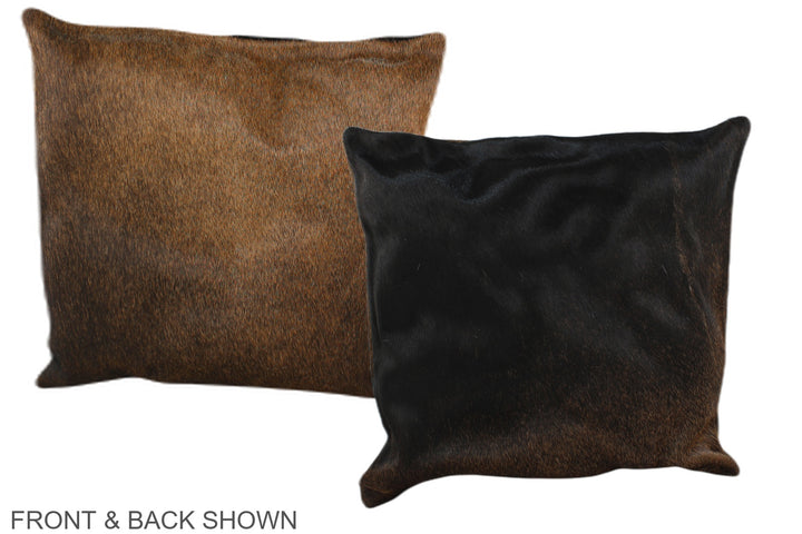 Chocolate 16"x16" Brazilian Cowhide Pillow #A35883 by Hudson Hides
