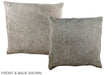 Grey 16"x16" Brazilian Cowhide Pillow #A35887 by Hudson Hides