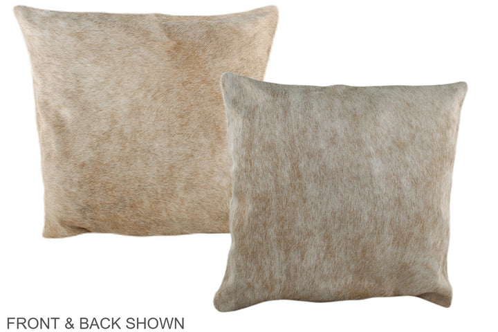 Caramel 16"x16" Brazilian Cowhide Pillow #A35889 by Hudson Hides