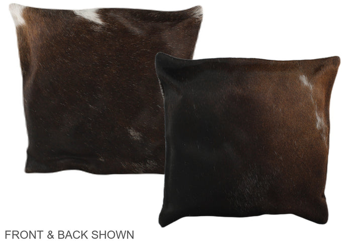 Chocolate 16"x16" Brazilian Cowhide Pillow #A35906 by Hudson Hides