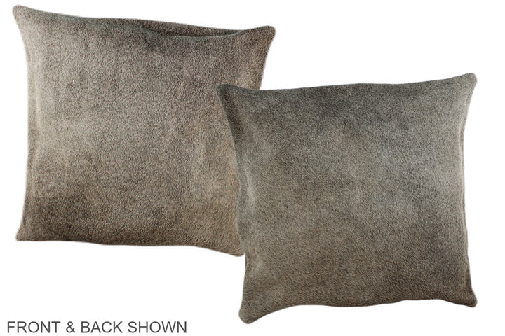 Grey 16"x16" Brazilian Cowhide Pillow #A35910 by Hudson Hides