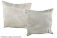 Solid White 16"x16" Brazilian Cowhide Pillow #A35911 by Hudson Hides