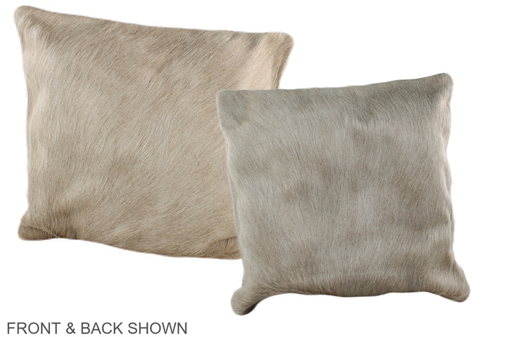 Champagne 16"x16" Brazilian Cowhide Pillow #A35916 by Hudson Hides