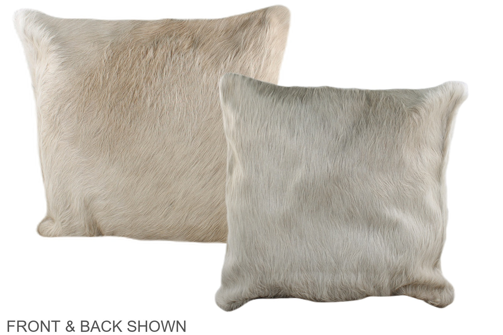 Solid White Cowhide Pillow #A35923