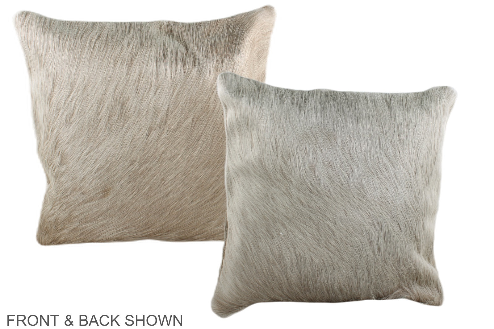 Solid White Cowhide Pillow #A35931