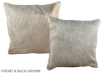 Solid White 16"x16" Brazilian Cowhide Pillow #A35931 by Hudson Hides