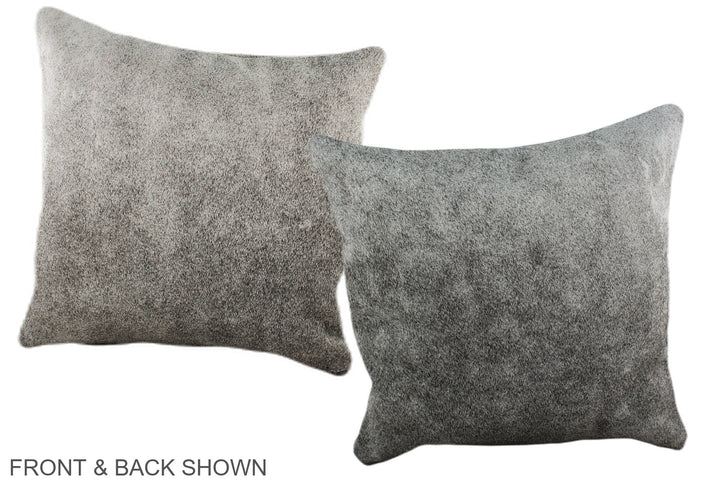 Grey 16"x16" Brazilian Cowhide Pillow #A35932 by Hudson Hides
