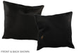 Solid Black 16"x16" Brazilian Cowhide Pillow #A35939 by Hudson Hides