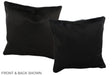 Solid Black 16"x16" Brazilian Cowhide Pillow #A35944 by Hudson Hides