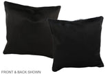 Solid Black 16"x16" Brazilian Cowhide Pillow #A35944 by Hudson Hides