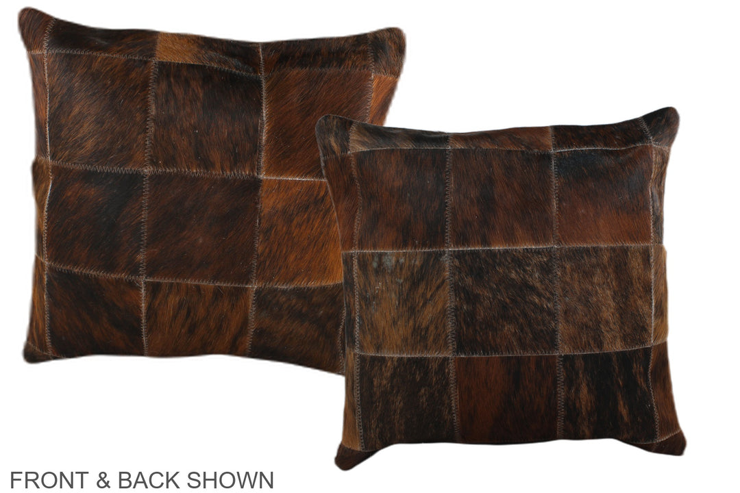 Patchwork 16"x16" Brazilian Cowhide Pillow #A35945 by Hudson Hides