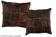 Patchwork 16"x16" Brazilian Cowhide Pillow #A35945 by Hudson Hides