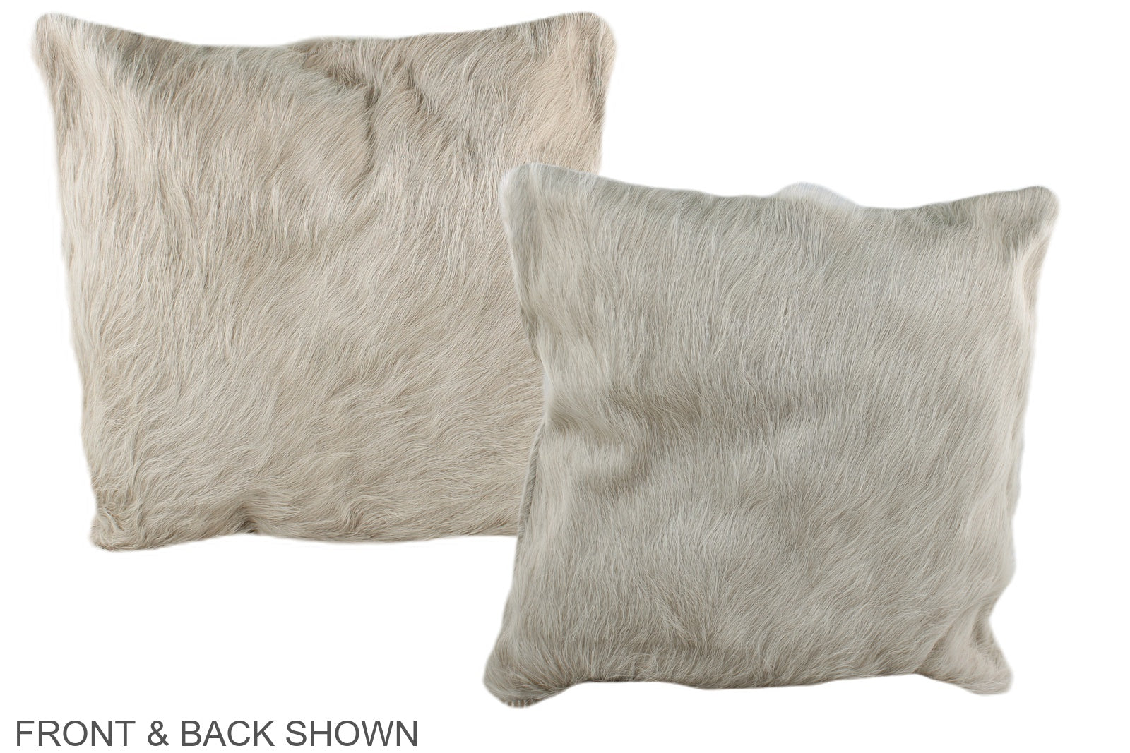 Solid White Cowhide Pillow #A35946
