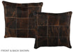 Patchwork 16"x16" Brazilian Cowhide Pillow #A35949 by Hudson Hides