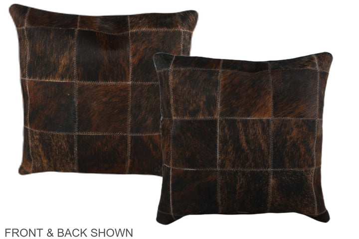 Patchwork 16"x16" Brazilian Cowhide Pillow #A35949 by Hudson Hides