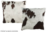 Chocolate 16"x16" Brazilian Cowhide Pillow #A35950 by Hudson Hides