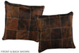 Patchwork 16"x16" Brazilian Cowhide Pillow #A35952 by Hudson Hides