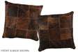 Patchwork 16"x16" Brazilian Cowhide Pillow #A35957 by Hudson Hides