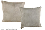 Solid White 16"x16" Brazilian Cowhide Pillow #A35958 by Hudson Hides