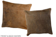 Chocolate 16"x16" Brazilian Cowhide Pillow #A35959 by Hudson Hides