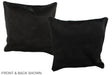 Solid Black 16"x16" Brazilian Cowhide Pillow #A35965 by Hudson Hides
