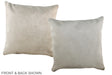 Solid White 16"x16" Brazilian Cowhide Pillow #A35974 by Hudson Hides