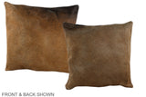 Chocolate 16"x16" Brazilian Cowhide Pillow #A35977 by Hudson Hides
