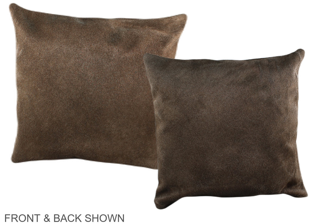 Taupe 16"x16" Brazilian Cowhide Pillow #A35987 by Hudson Hides