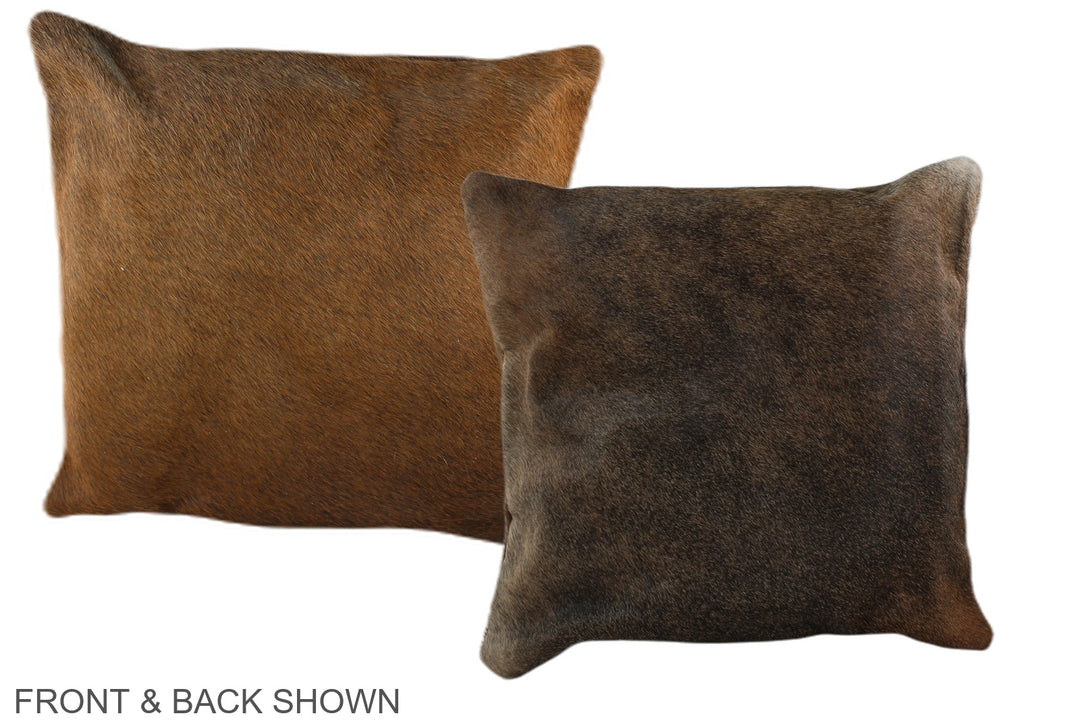Caramel 16"x16" Brazilian Cowhide Pillow #A35992 by Hudson Hides