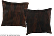 Dark Brindle 16"x16" Brazilian Cowhide Pillow #A35998 by Hudson Hides