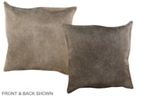 Taupe 16"x16" Brazilian Cowhide Pillow #A36003 by Hudson Hides