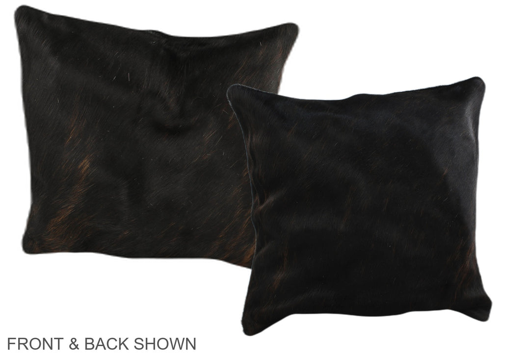 Dark Brindle 16"x16" Brazilian Cowhide Pillow #A36004 by Hudson Hides