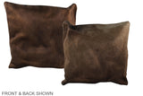 Taupe 16"x16" Brazilian Cowhide Pillow #A36012 by Hudson Hides
