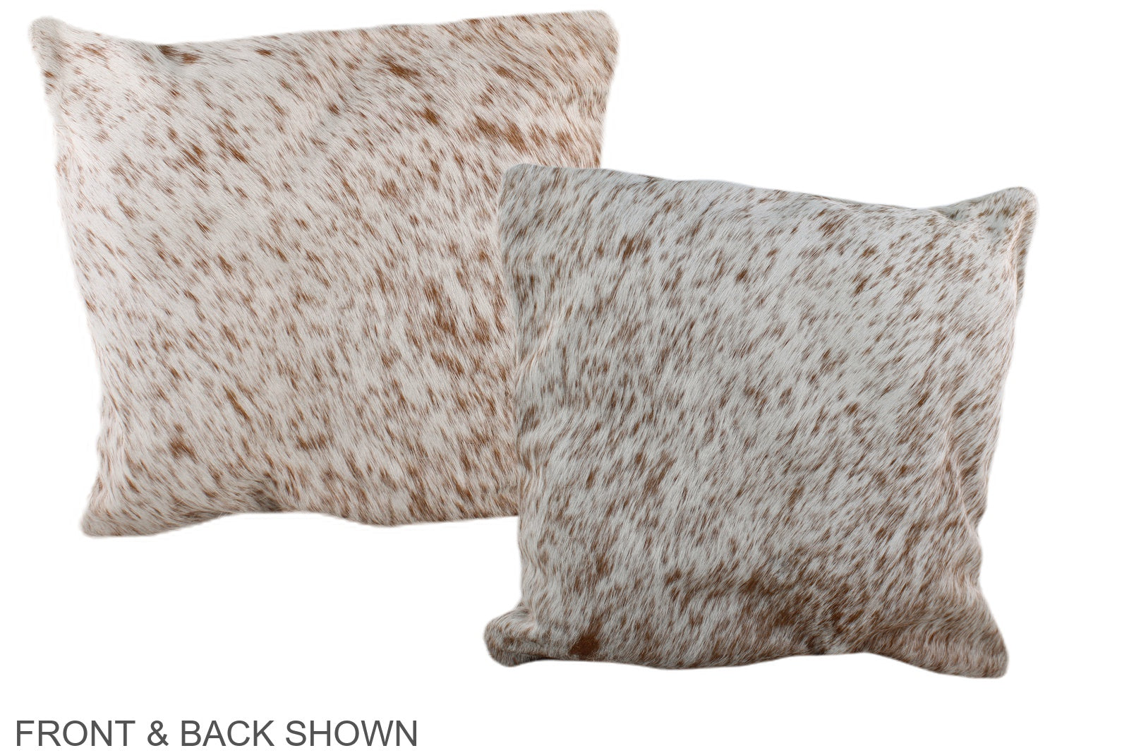 Salt and Pepper Brown Cowhide Pillow #A36013