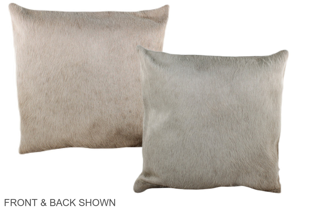 Champagne 16"x16" Brazilian Cowhide Pillow #A36030 by Hudson Hides