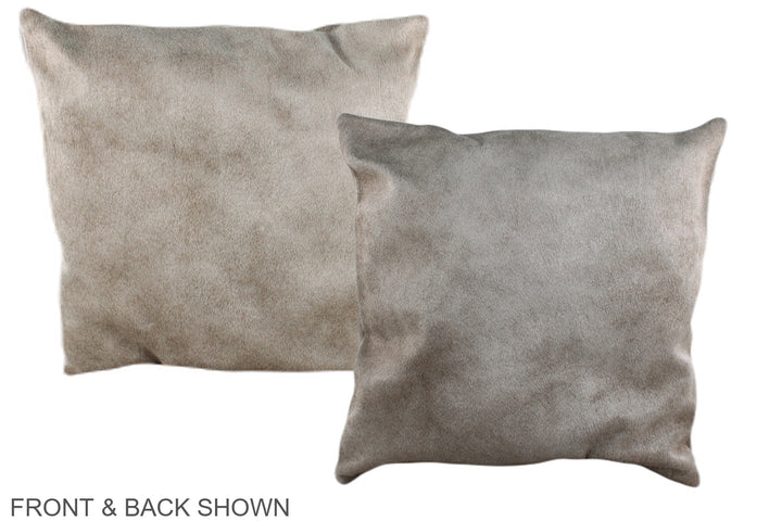 Grey 16"x16" Brazilian Cowhide Pillow #A36034 by Hudson Hides