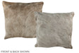 Champagne 16"x16" Brazilian Cowhide Pillow #A36036 by Hudson Hides