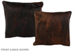 Dark Brindle 16"x16" Brazilian Cowhide Pillow #A36037 by Hudson Hides