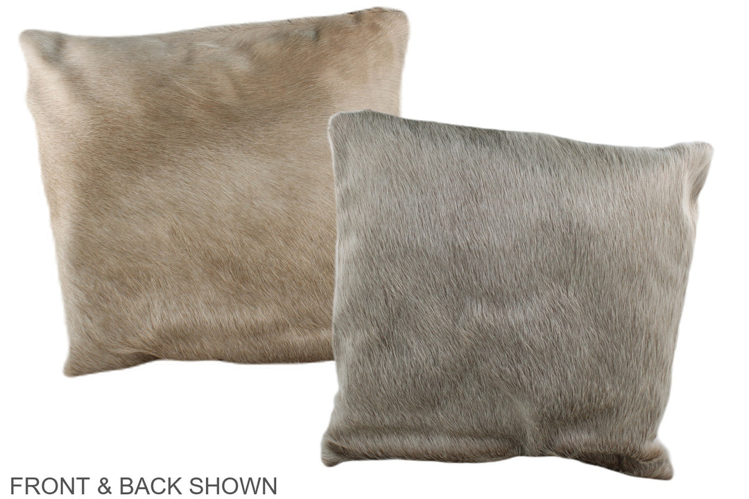 Champagne 16"x16" Brazilian Cowhide Pillow #A36046 by Hudson Hides