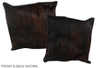 Dark Brindle 16"x16" Brazilian Cowhide Pillow #A36047 by Hudson Hides