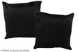 Solid Black 16"x16" Brazilian Cowhide Pillow #A36051 by Hudson Hides