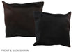 Chocolate 16"x16" Brazilian Cowhide Pillow #A36055 by Hudson Hides